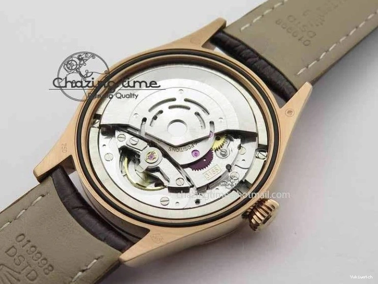 Dial White Stick Brown Best Leather A3165 Strap VF Date Cellini Edition Markers On RG 0910